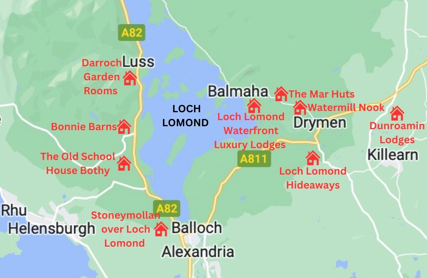 Loch Lomond Accommodation