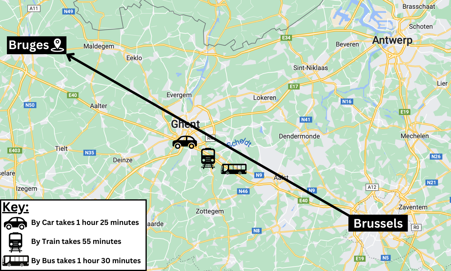 How To Get From Brussels To Bruges