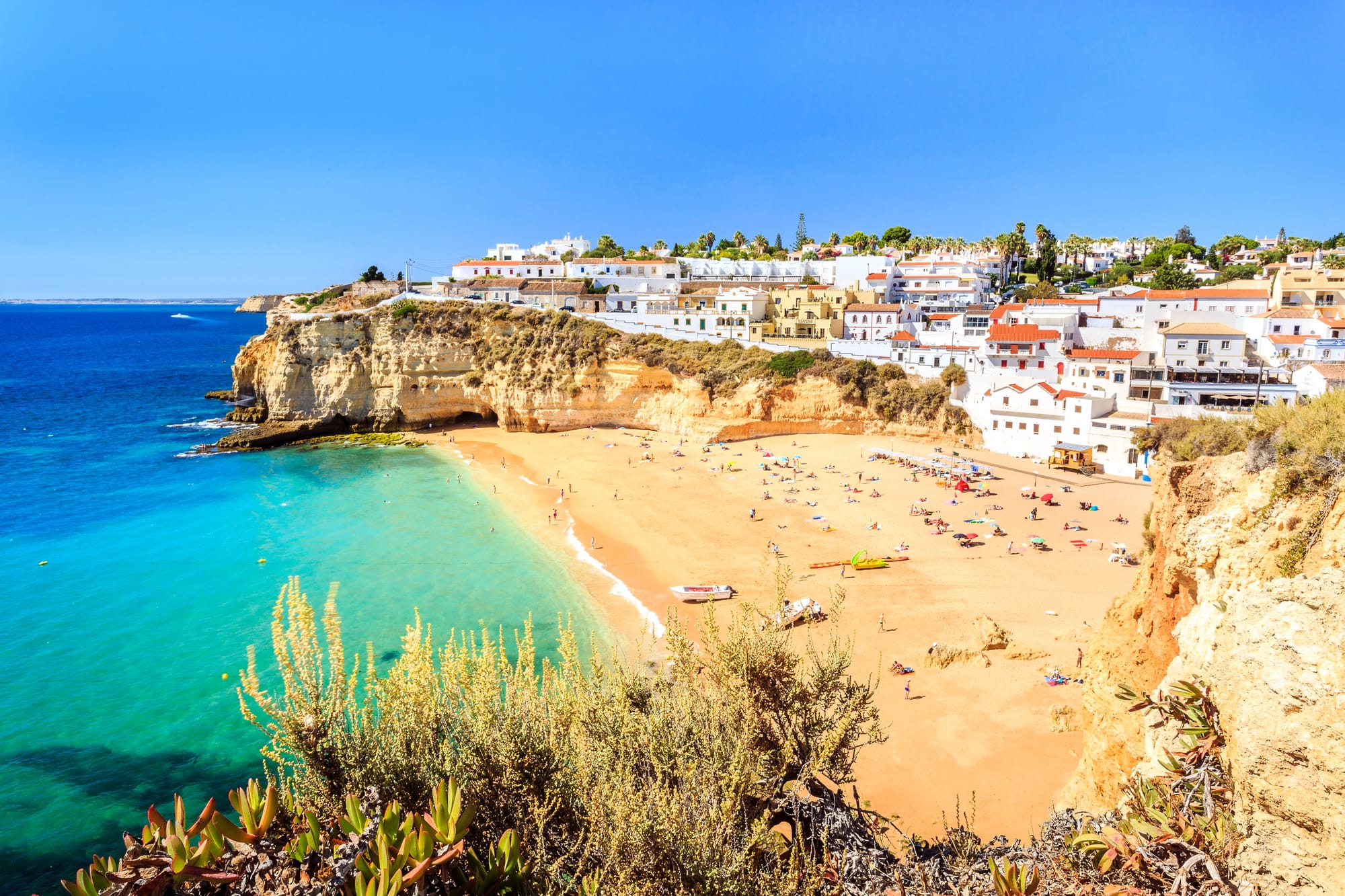 Best Places To Visit In Europe In Spring (Pictured - Carvoeiro, Algarve)