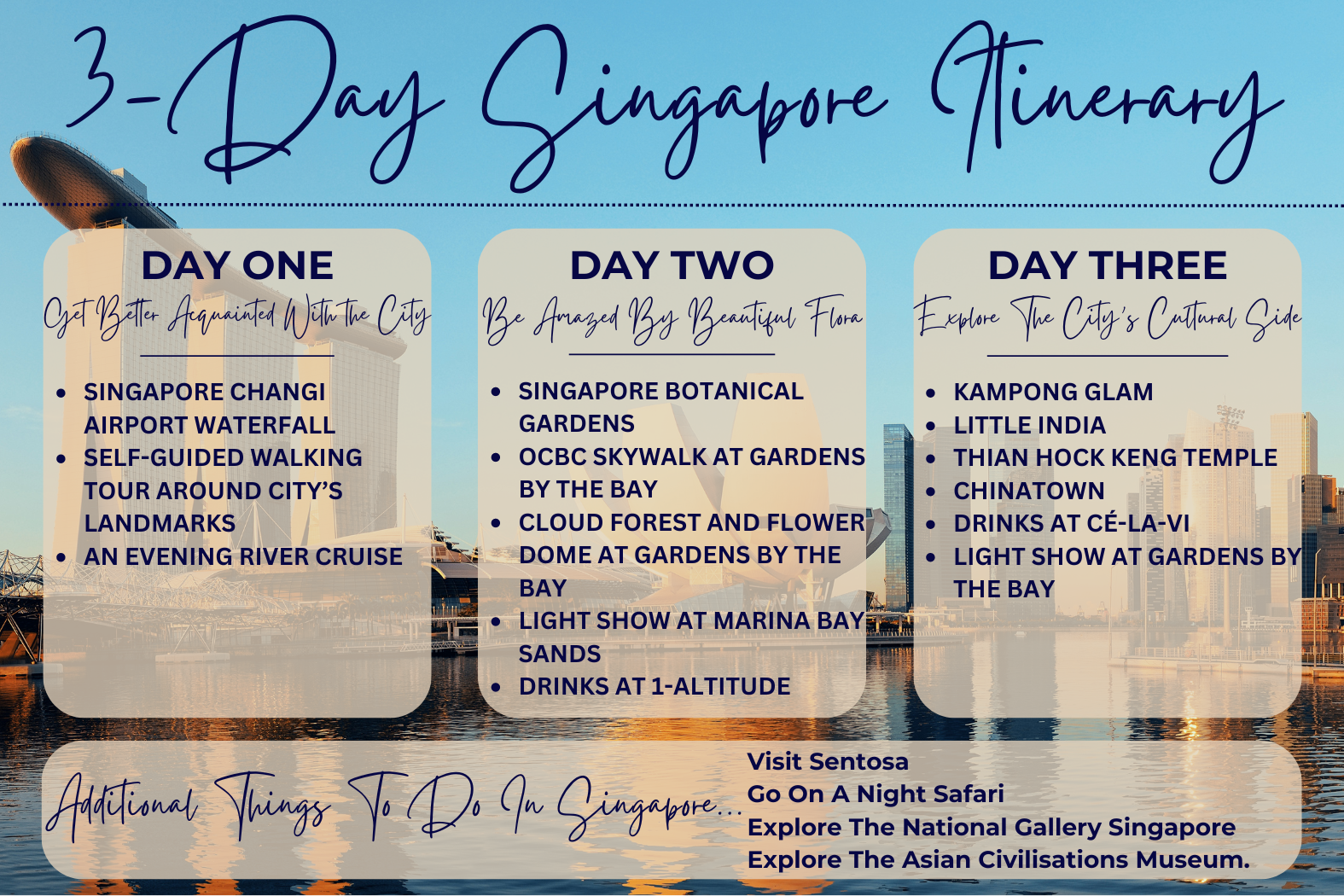 The Perfect 3-Day Singapore Itinerary For First Time Visitors