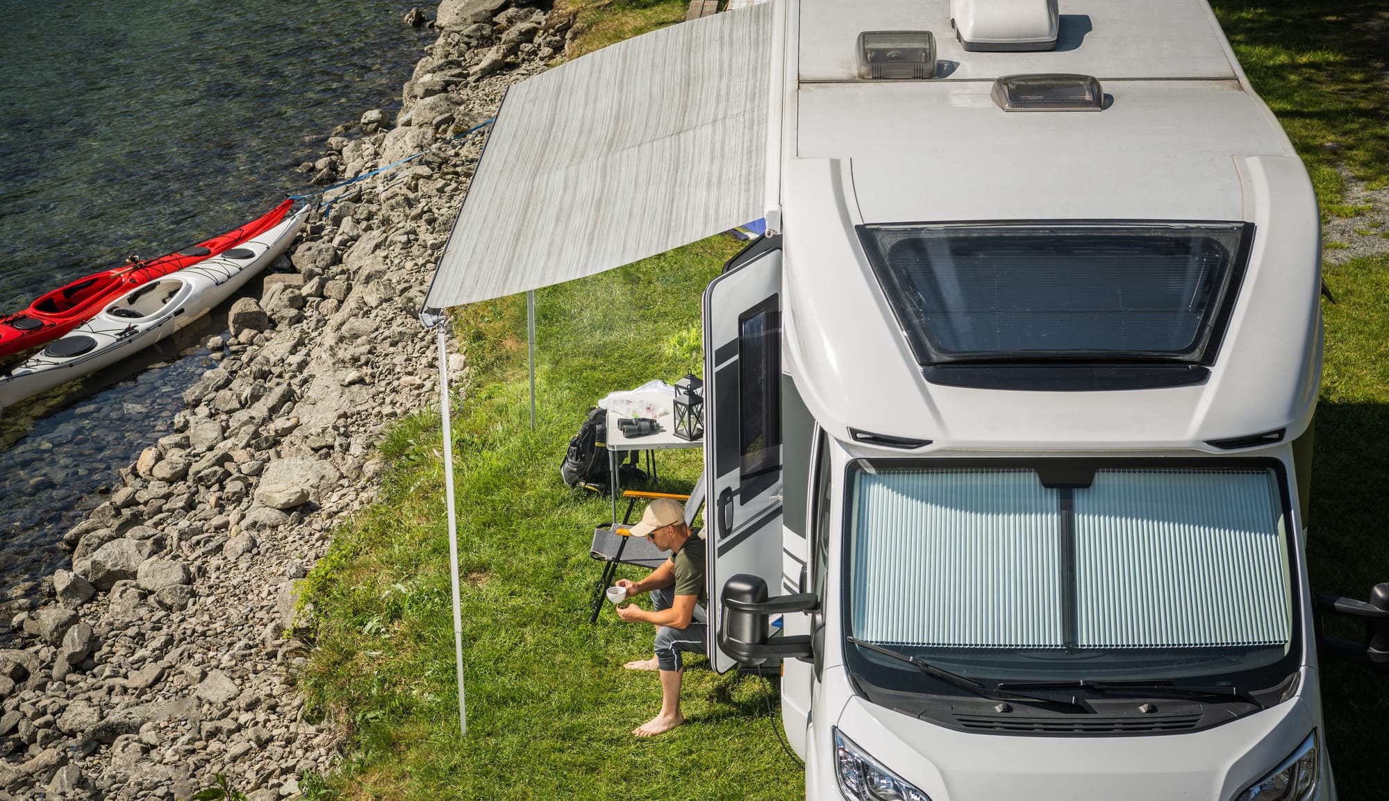 Campervan By The Water